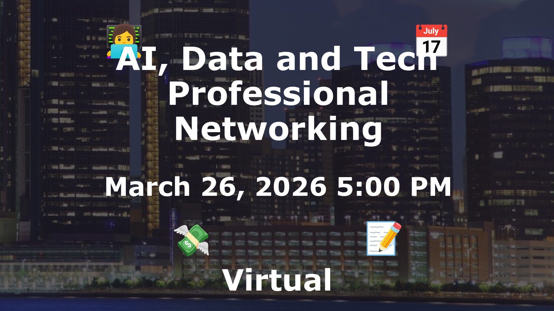 AI, Data and Tech Professional Networking event image